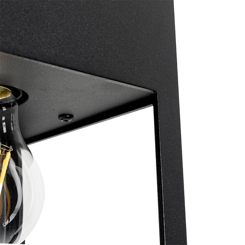 Moderne plafondlamp zwart 2-lichts - Cela