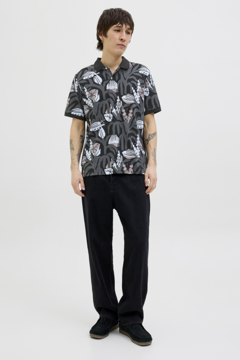 Jack & Jones zwarte heren polo