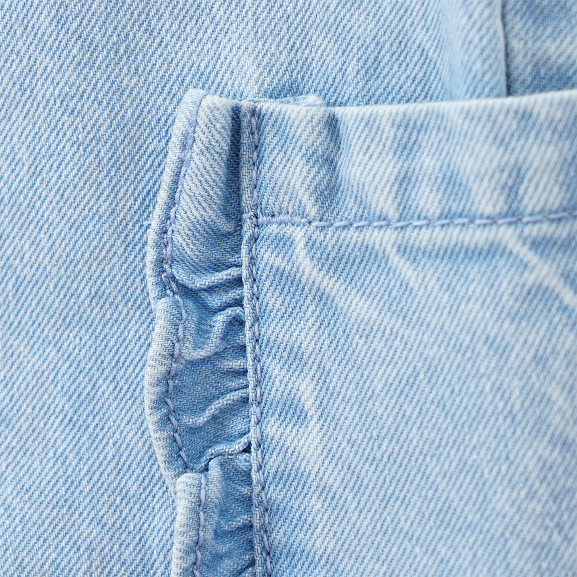 Topomini Baby Jeans aus zertifizierter Bio-Baumwolle hellblau