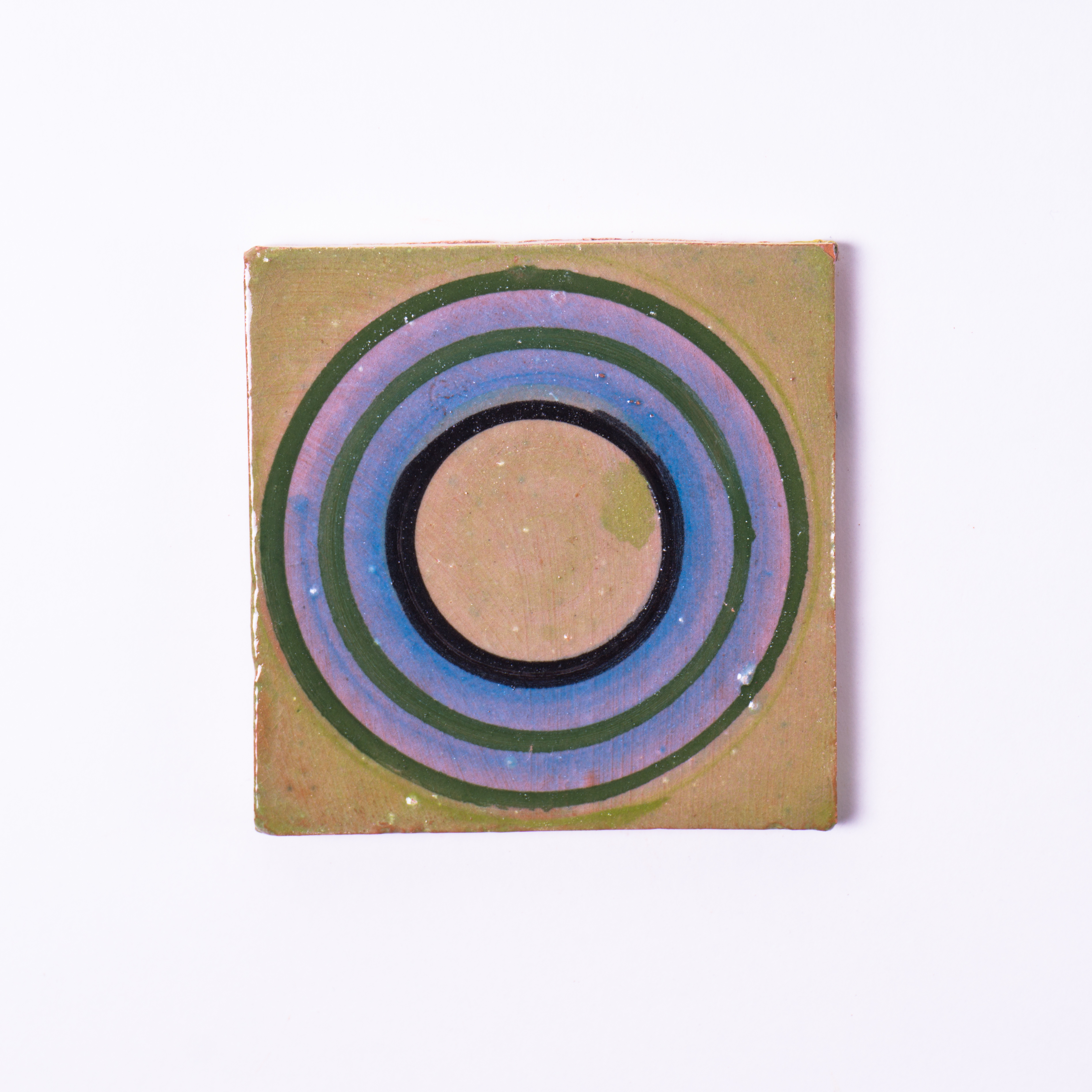 Handglasierte Kachel 'Rond', L 10 cm, B 10 cm von fischer's lagerhaus