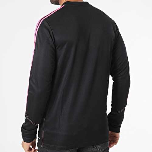 Tee Shirt Manches Longues A Bandes Tiro 23 IL9551 Noir
