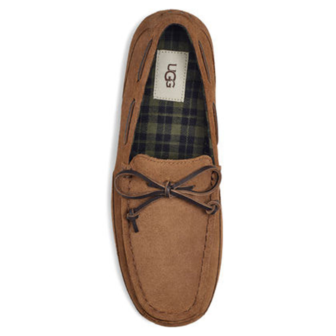 Ugg Mocassins chester en Velours de Cuir Chester Plaid camel