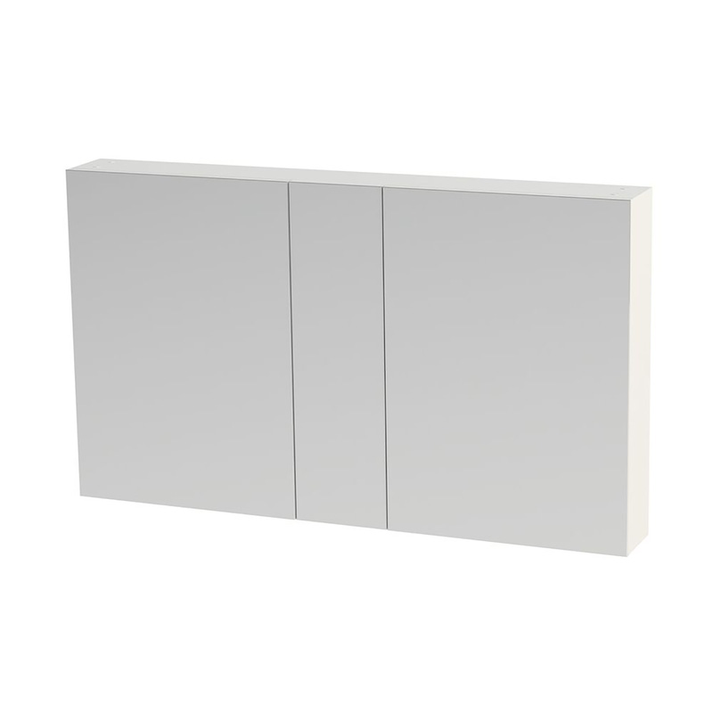 Tiger S-line Spiegelkast 120 cm met 2 enkelzijdige spiegeldeuren Mat wit