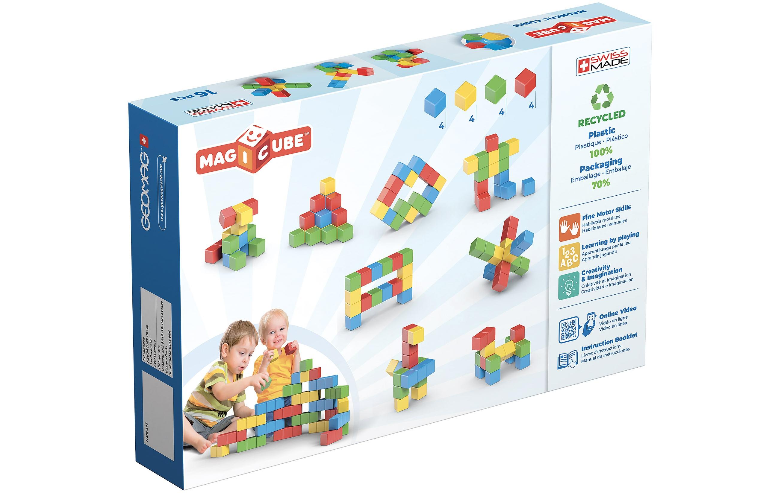 Bausteinmodell Magicube Creative Set 16 TeileMagnetisches Bausteine-Set mit pädagogischem Wert