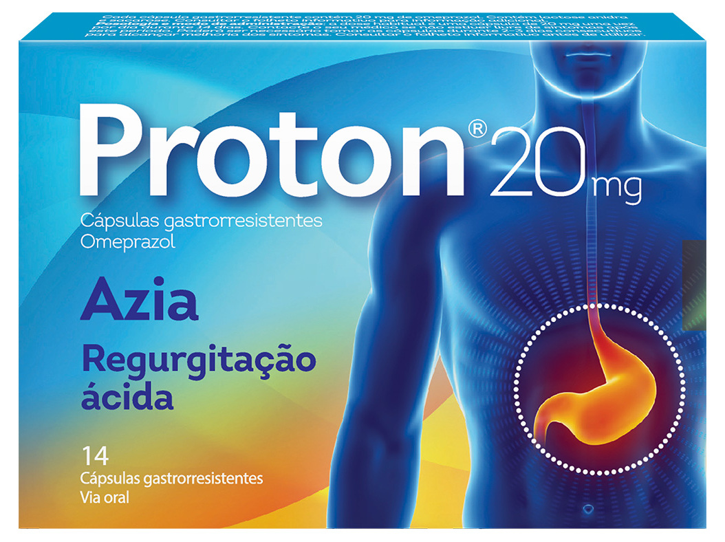 CÁPSULAS PROTON 20MG 14UN
