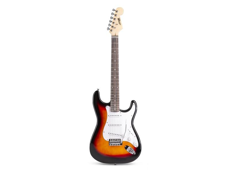 MAX E-Gitarre GigKit Sunburst E-Gitarre mit Zubehör