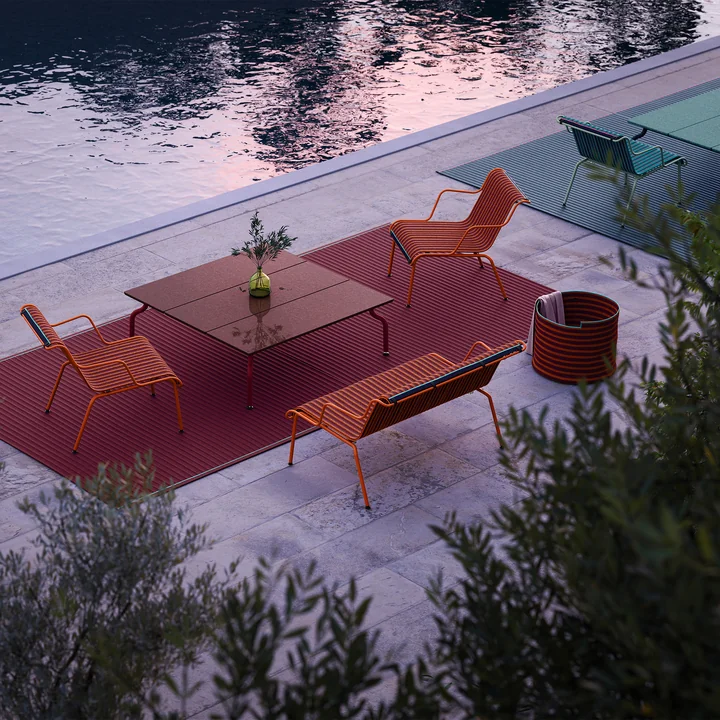 Magis - South Outdoor Teppich, 200 x 200 cm, rot