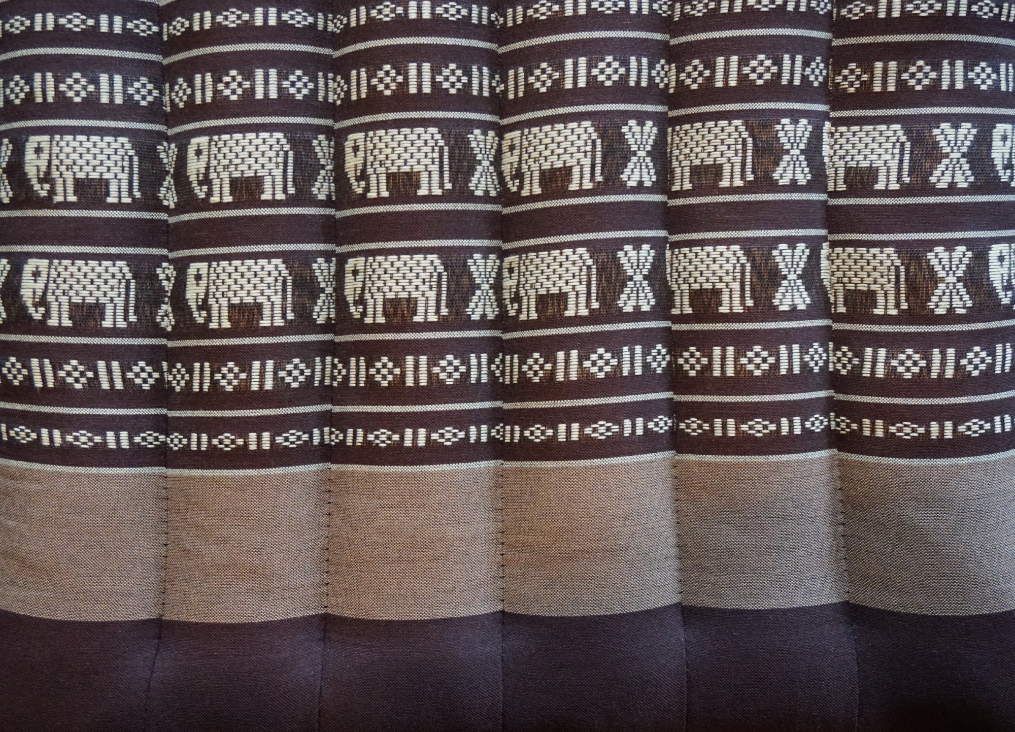 Kapok-Kissen, braun, B 40 cm, L 40 cm, H 6 cm von fischer's lagerhaus