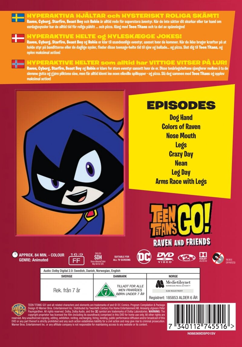 Teen Titans Go - Raven And Friends - DVD