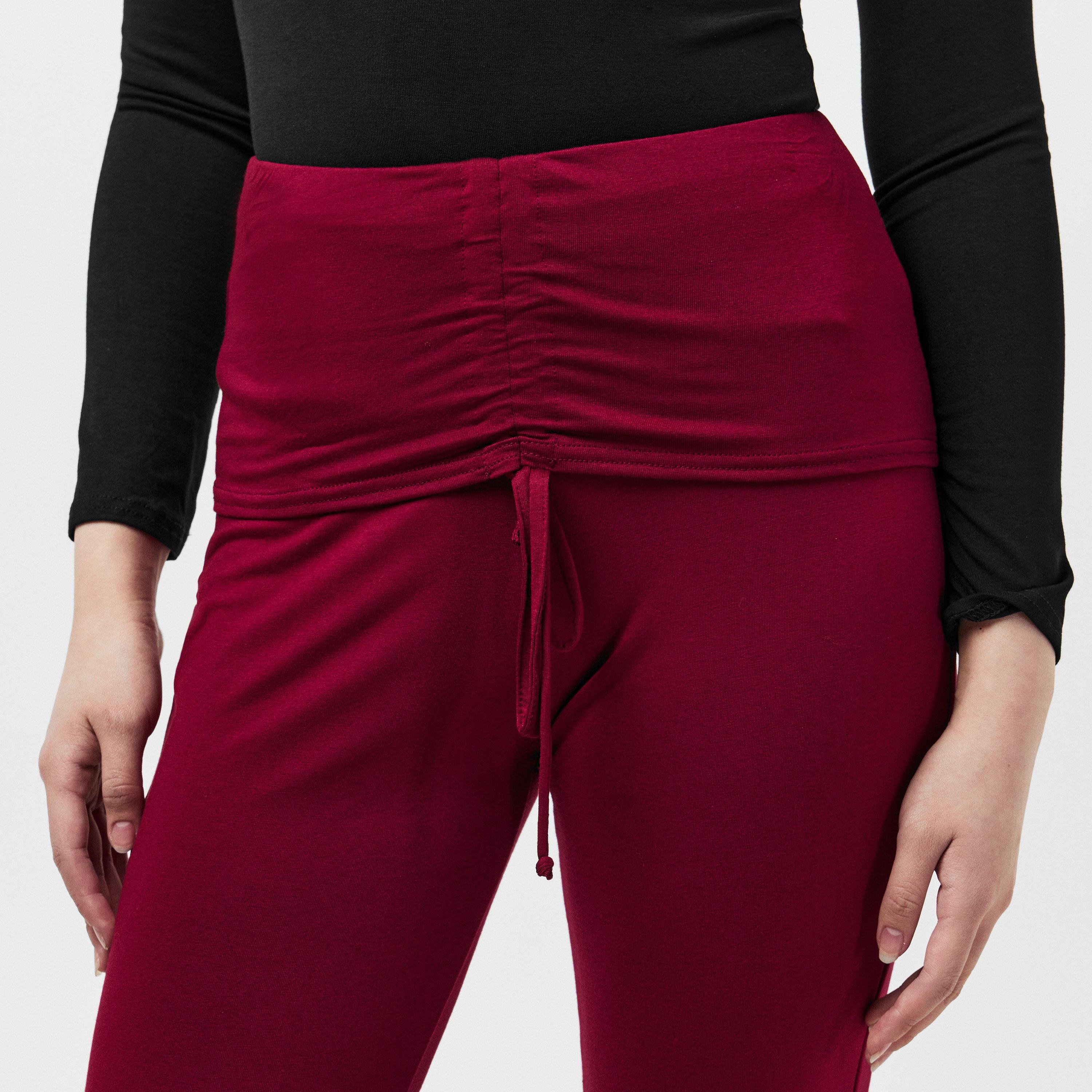 Missy Empire ME Ruched Front Fold Over Trouser