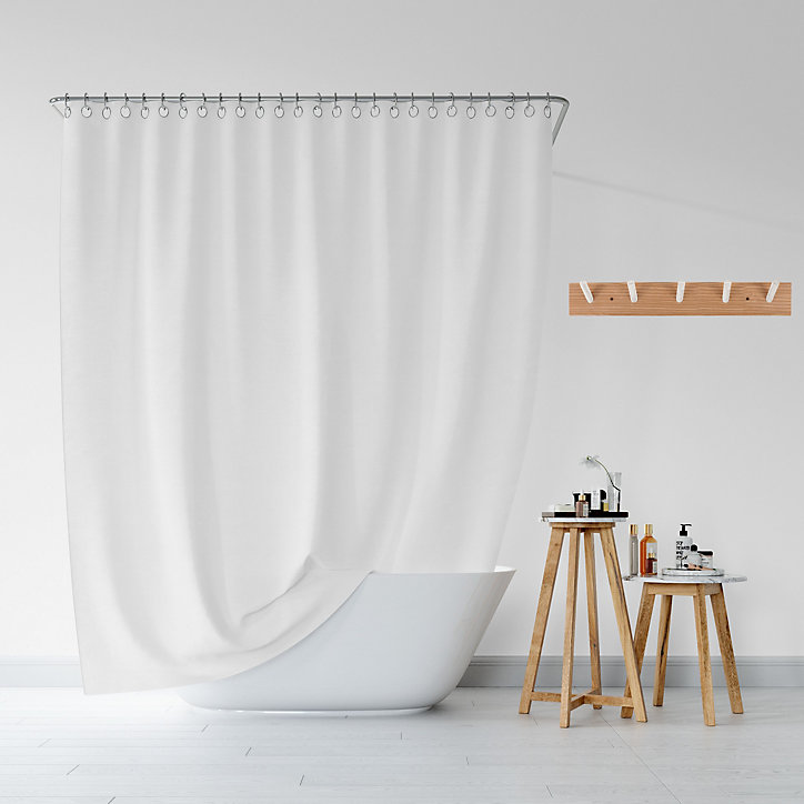 Porte-manteau à fixer 5 têtes bois et blanc