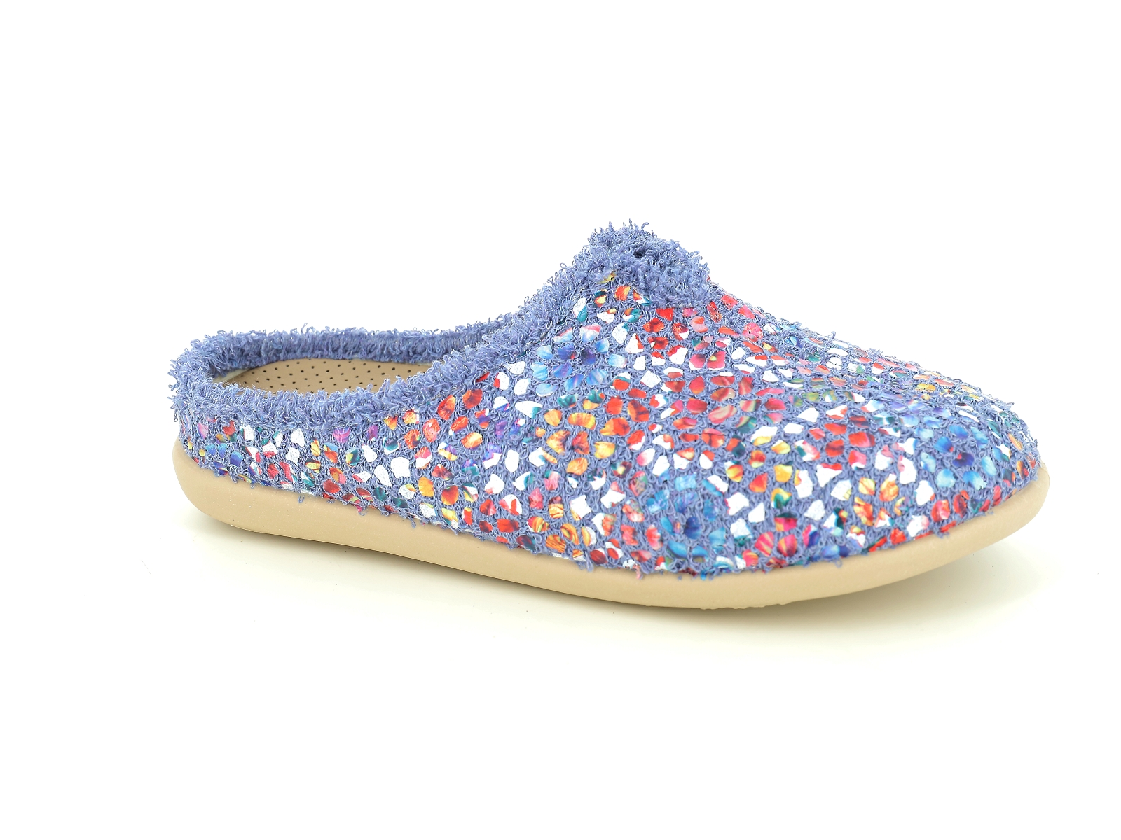 R brand-33385 Textile Multi Bleu