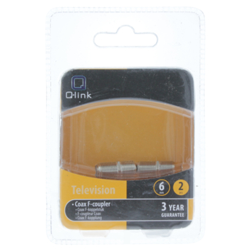 Q-Link coax kabel F-koppelstuk 2 stuks