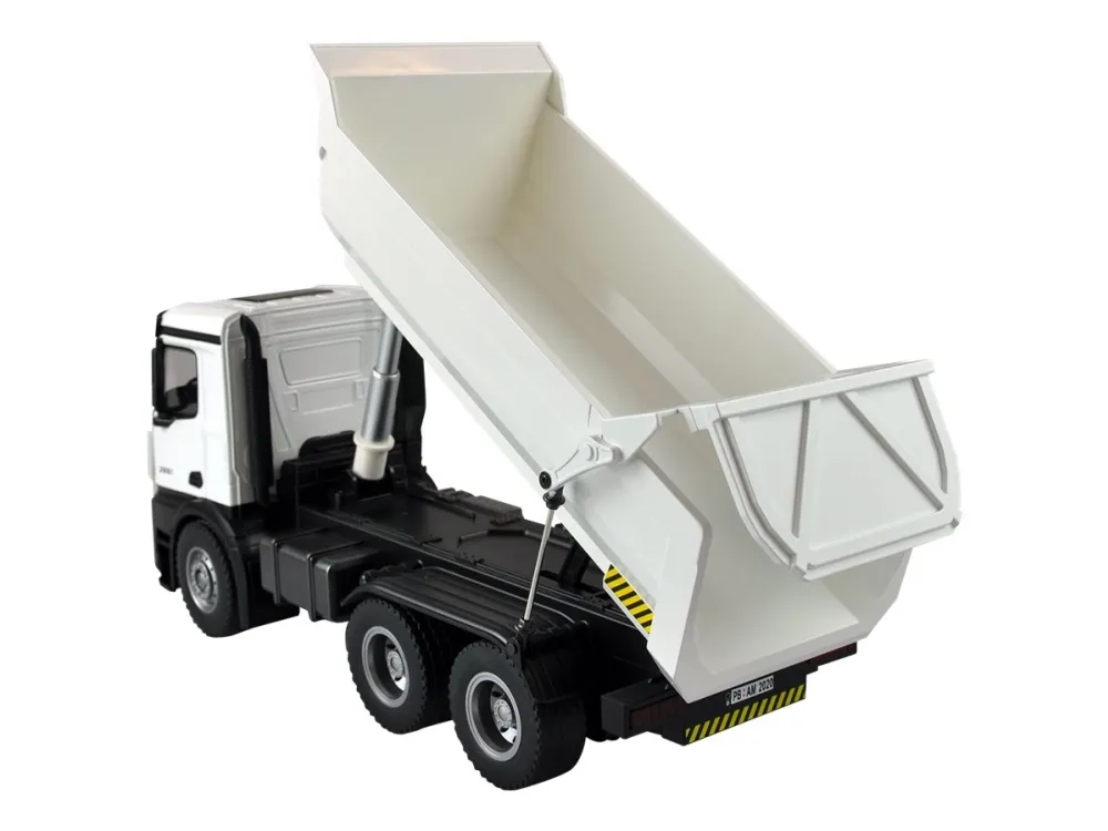 AMEWI - Mercedes Tipper Truck PRO Metal RTR - RC - hvid