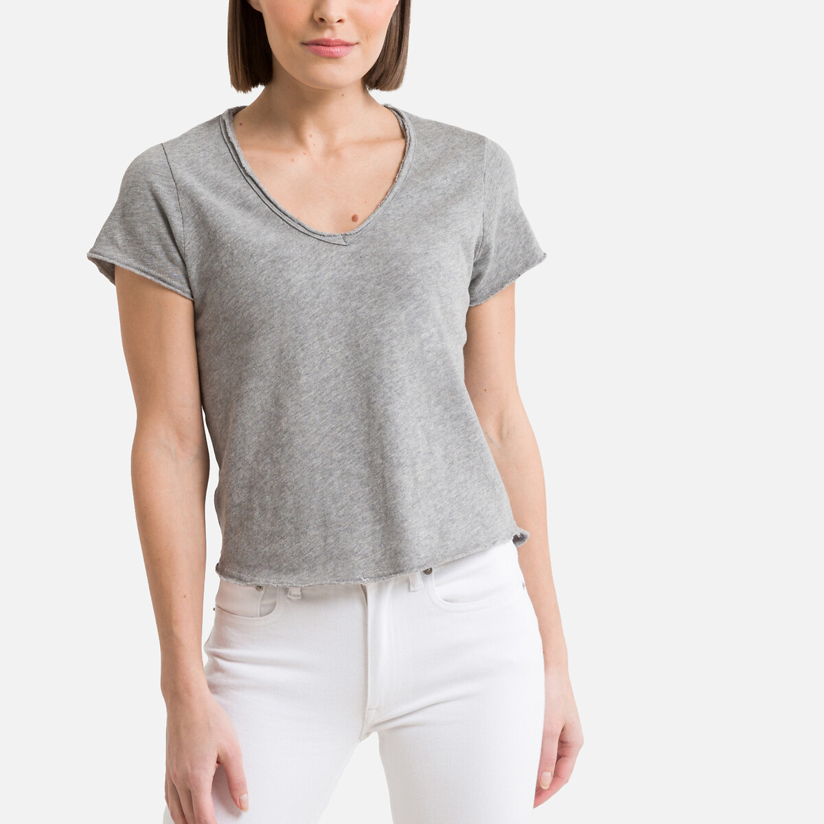 AMERICAN VINTAGE<br>Camiseta Sonoma de manga curta com decote em V