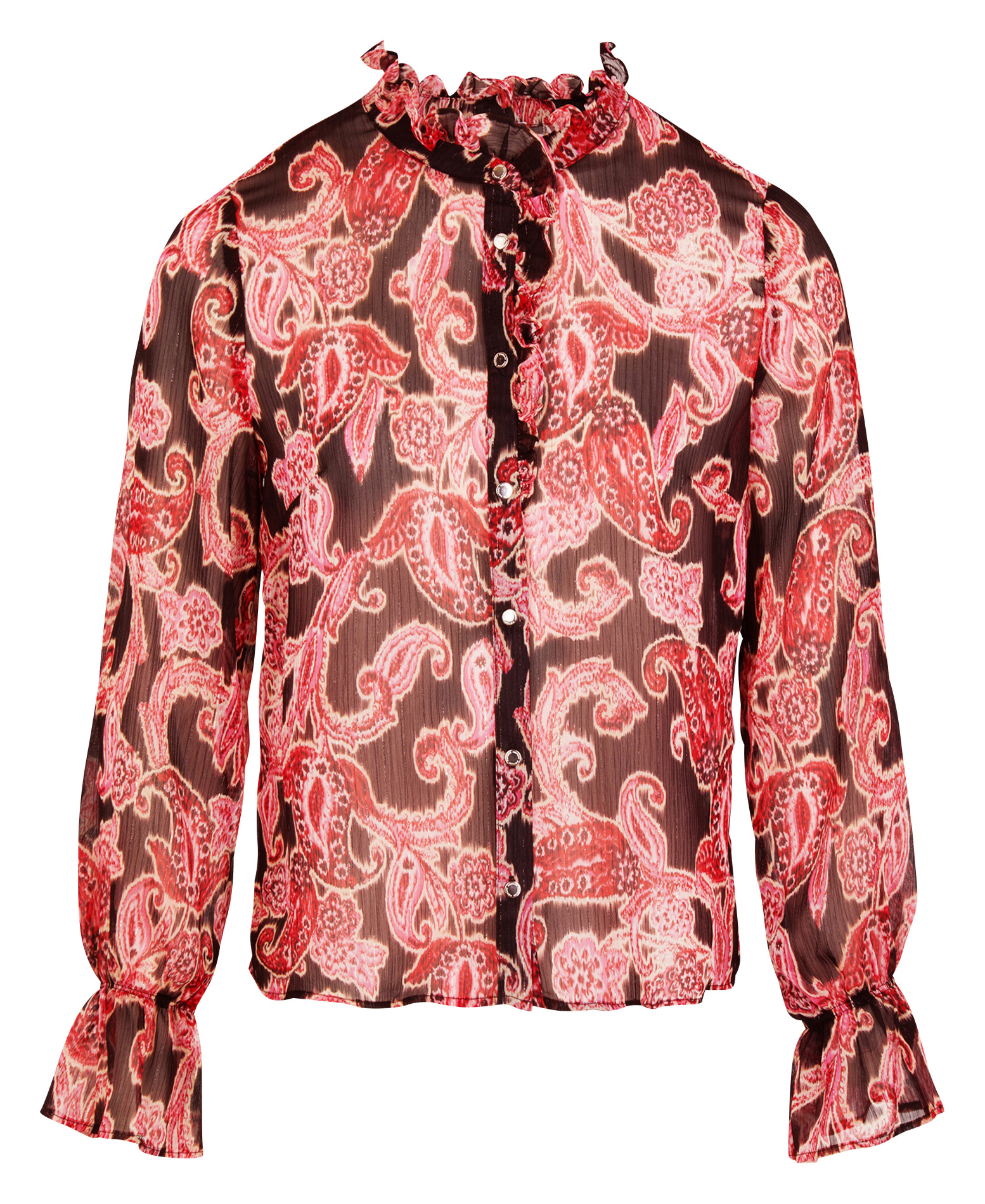 CHOBO.F - Chemise imprimée à volants | Multicolore