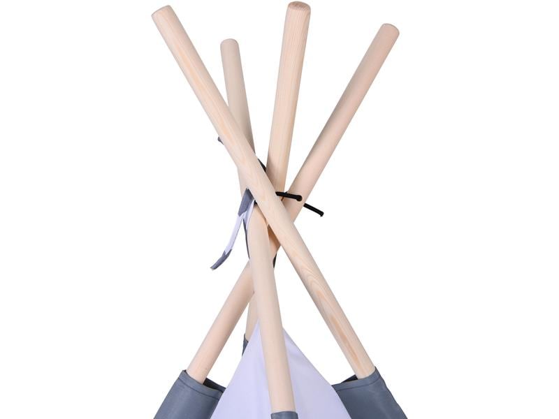 Knorrtoys Spielzelt Tipi – Zickzack Indianerzelt für drinnen und draussen