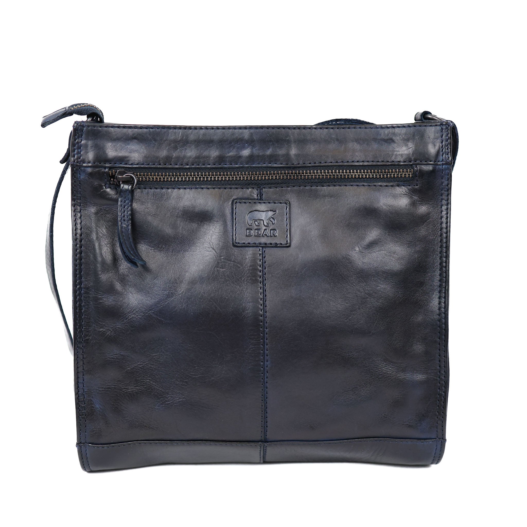 Ruime schoudertas 'Marisa' blauw Blauw