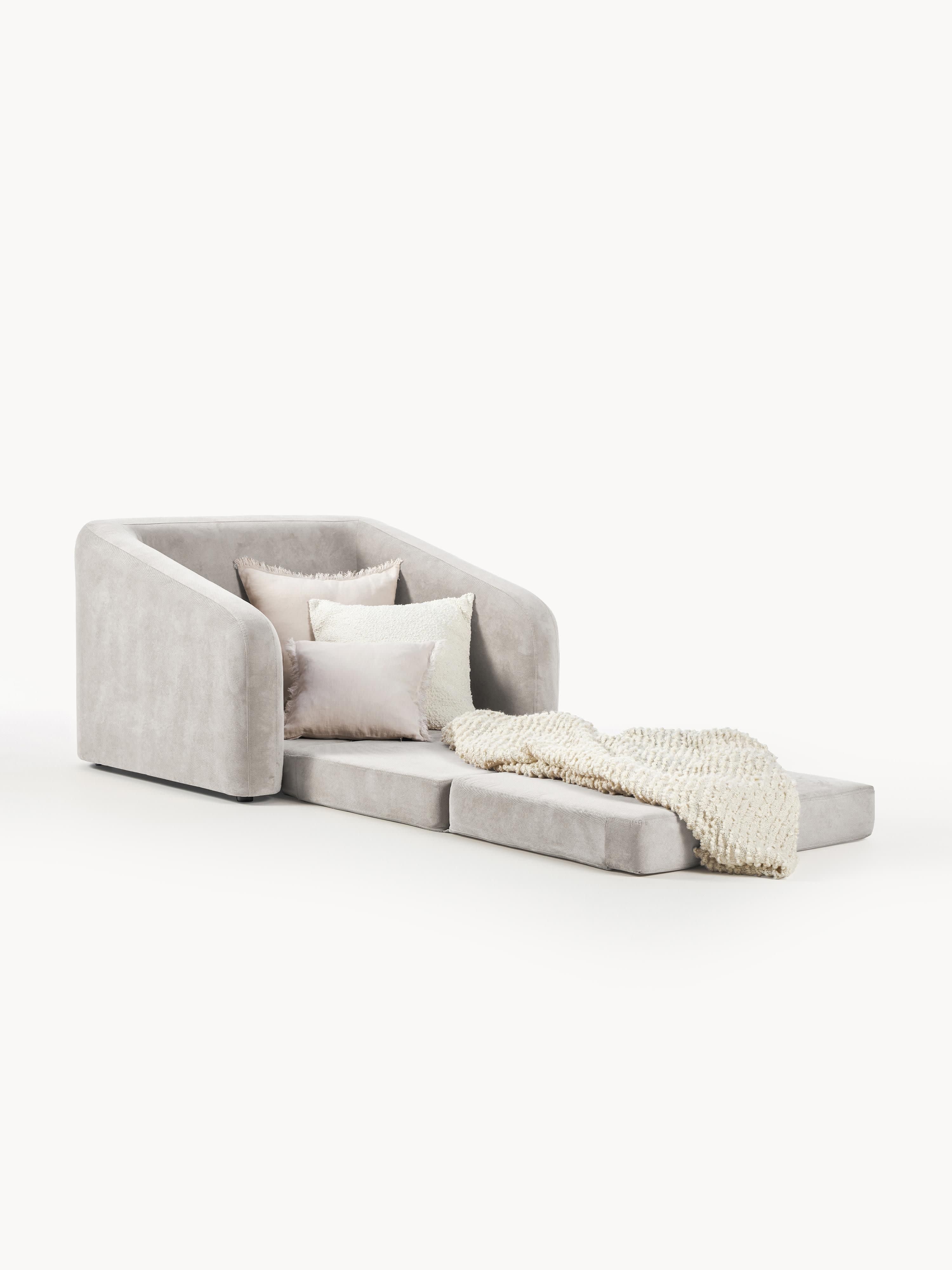 Lichtrgijze slaapfauteuil Eliot