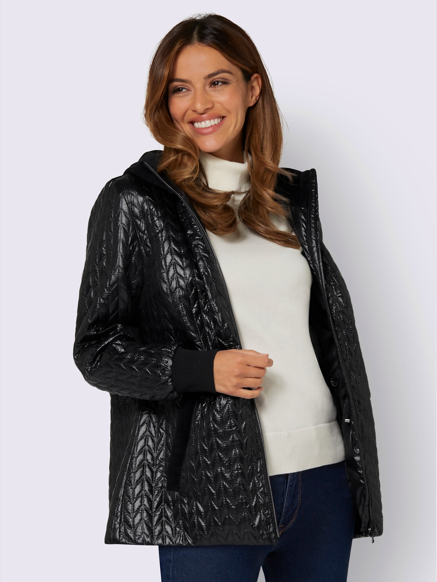 Veste avec détails en velours élégants