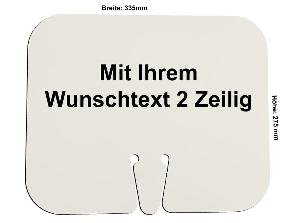 Verkeerskegelbord 34 x 28 cm om op FLEX verkeerskegel te klikken incl. tekst / wit