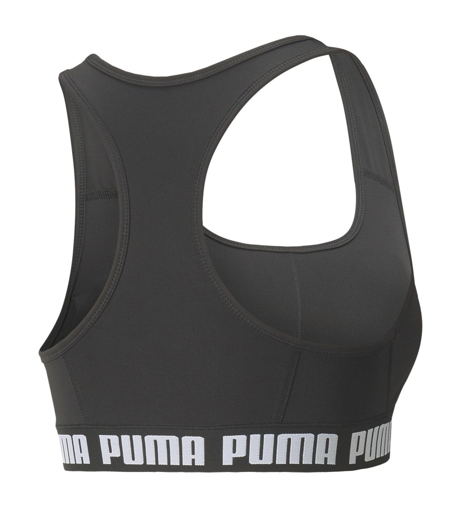 Sutiã esportivo Puma Mid Impact, preto