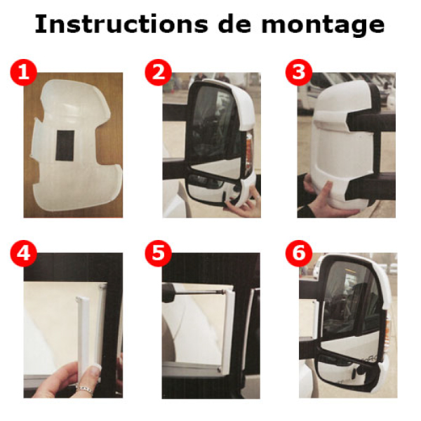 Coques rétros Ducato MILENCO Blanches