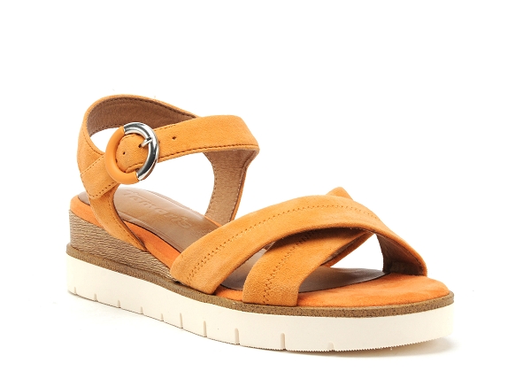 Tamaris nu pieds plats femme 28202 42 velours orange