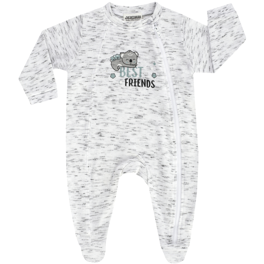 JACKY Schlafanzug 1-tlg. ZEBRA grau melange gemustert