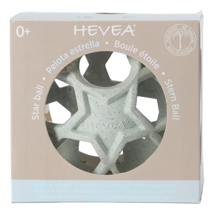 Hevea Balle étoile en caoutchouc naturel | Bleu