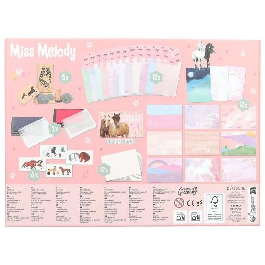 Miss Melody - Brev- og Stempelsæt