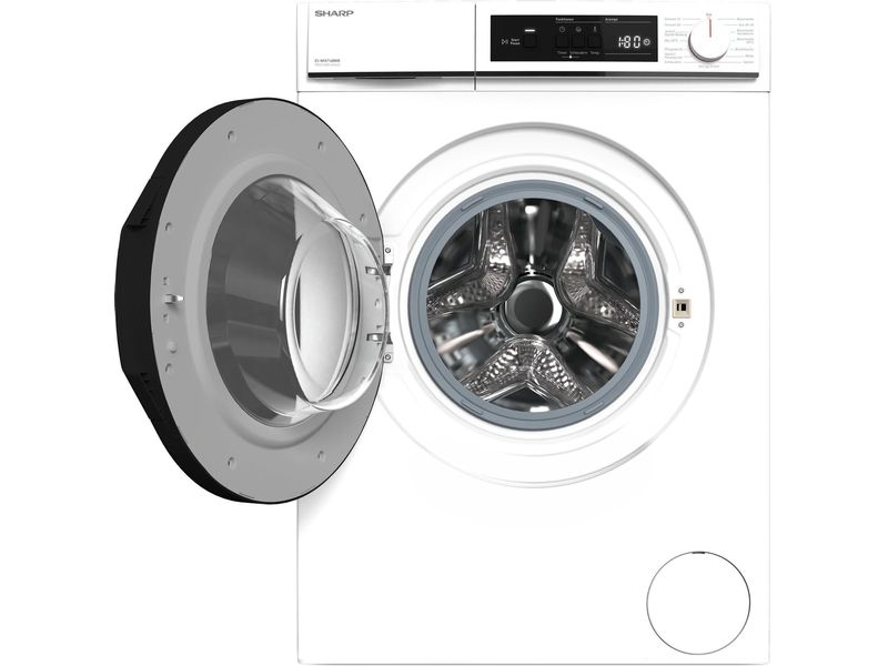 Sharp Waschmaschine ES-NFA714BWB-CH Links Frontloader mit 7 kg Ladekapazität