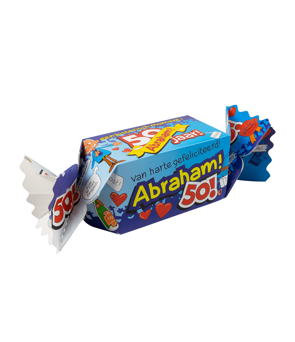 Geschenkdoosje Abraham 50 Jaar 26cm