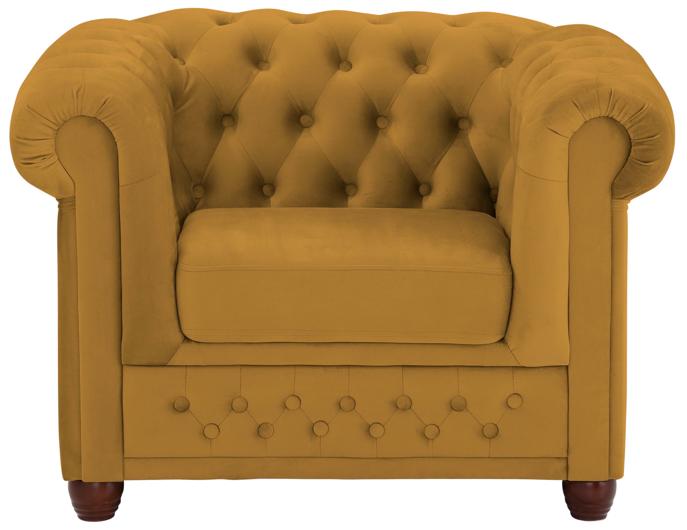Home affaire Chesterfield-Sessel »New Castle Sessel« hochwertige Knopfheftung, B/T/H: 104/86/72 cm