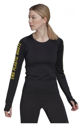 Maillot manches longues imprimé mettre fin aux déchets plastiques femme adidas