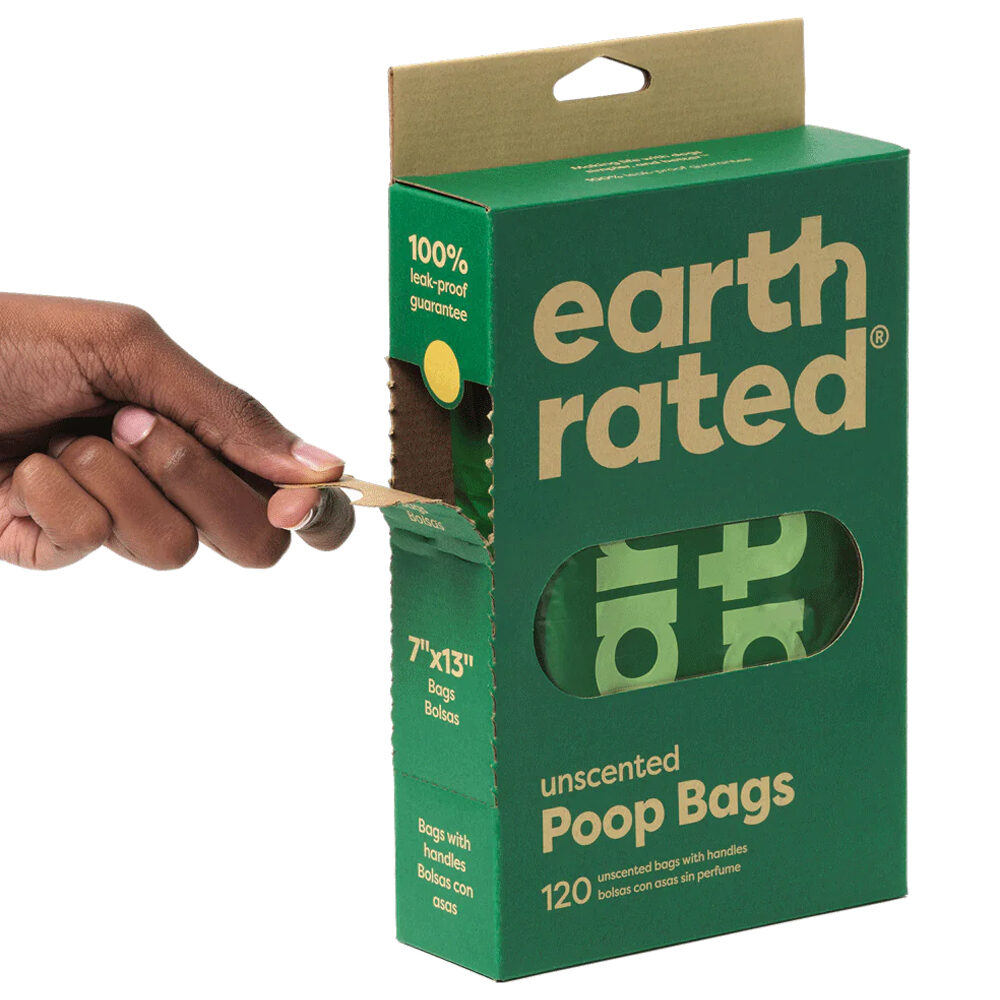 Earth Rated PoopBags met Handvatten - Geurloos