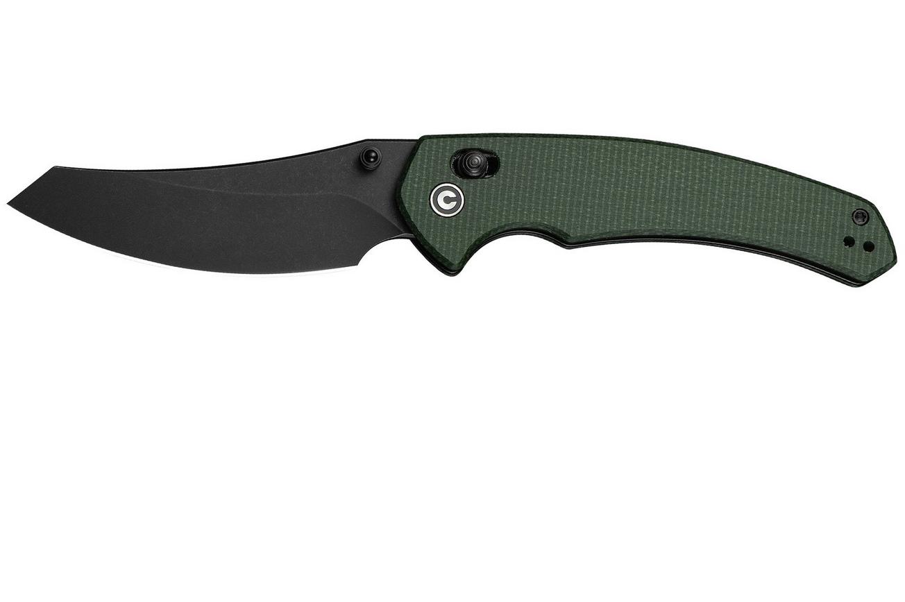 Civivi Sixgill C24050-3 Black Stonewashed Green Canvas Micarta, zakmes, Gavko design
