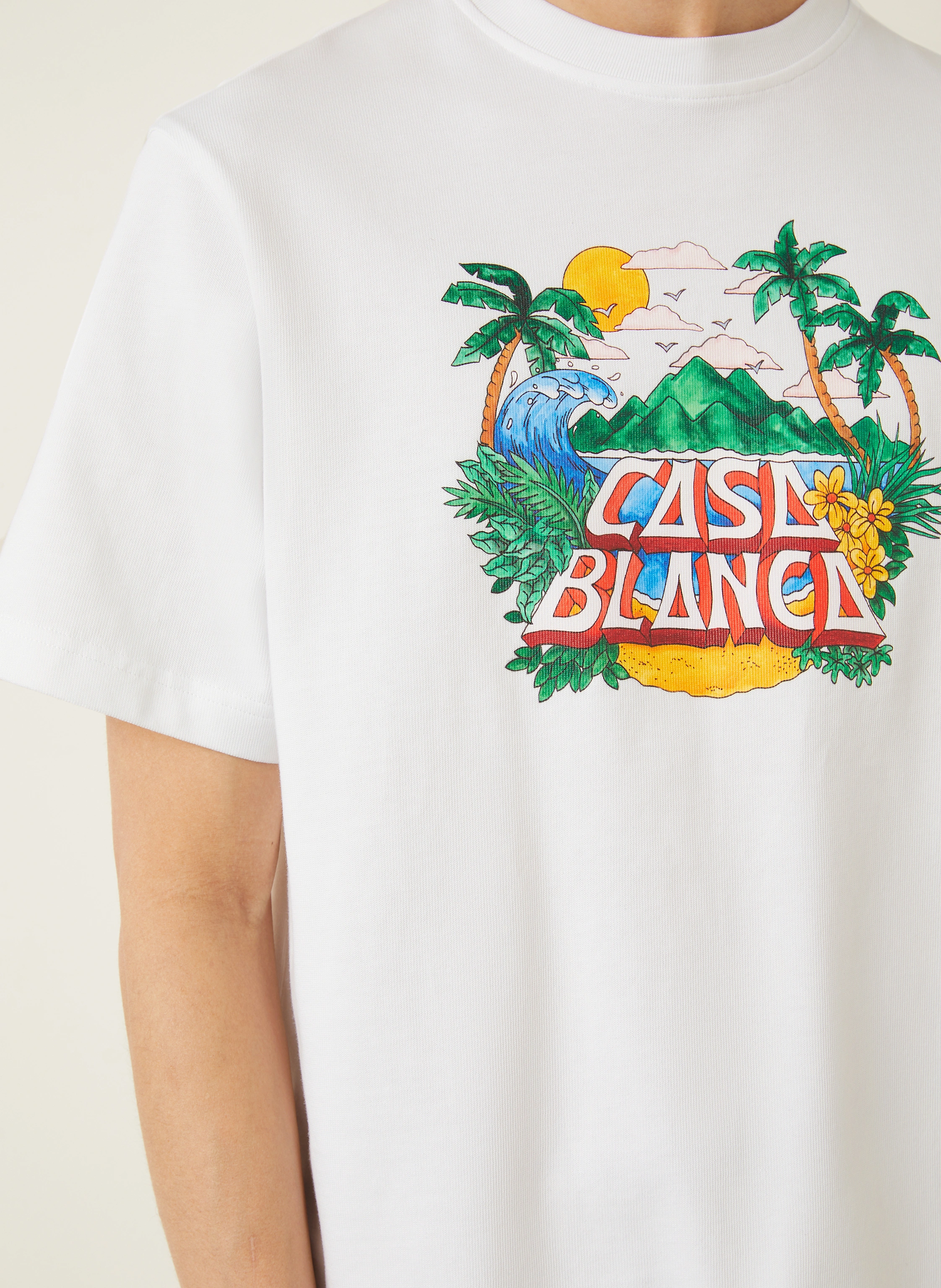 Casablanca T-Shirt CASA BEACH WAVE