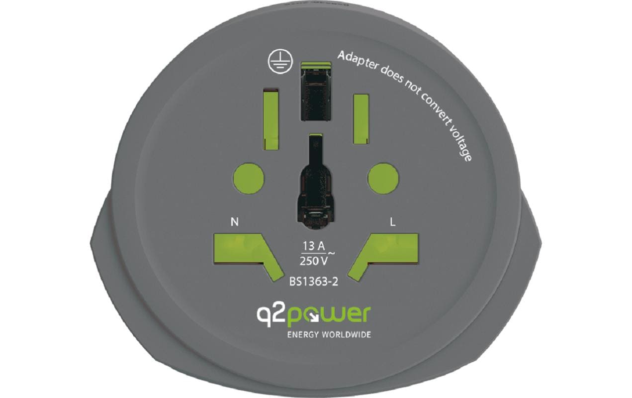 Country-Reiseadapter World-EUReiseadapter mit Welt-Steckdose und Europa-Stecker