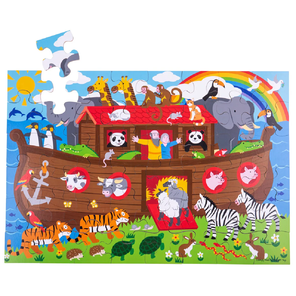 Bigjigs Toys Puzzle sol L'Arche de Noé