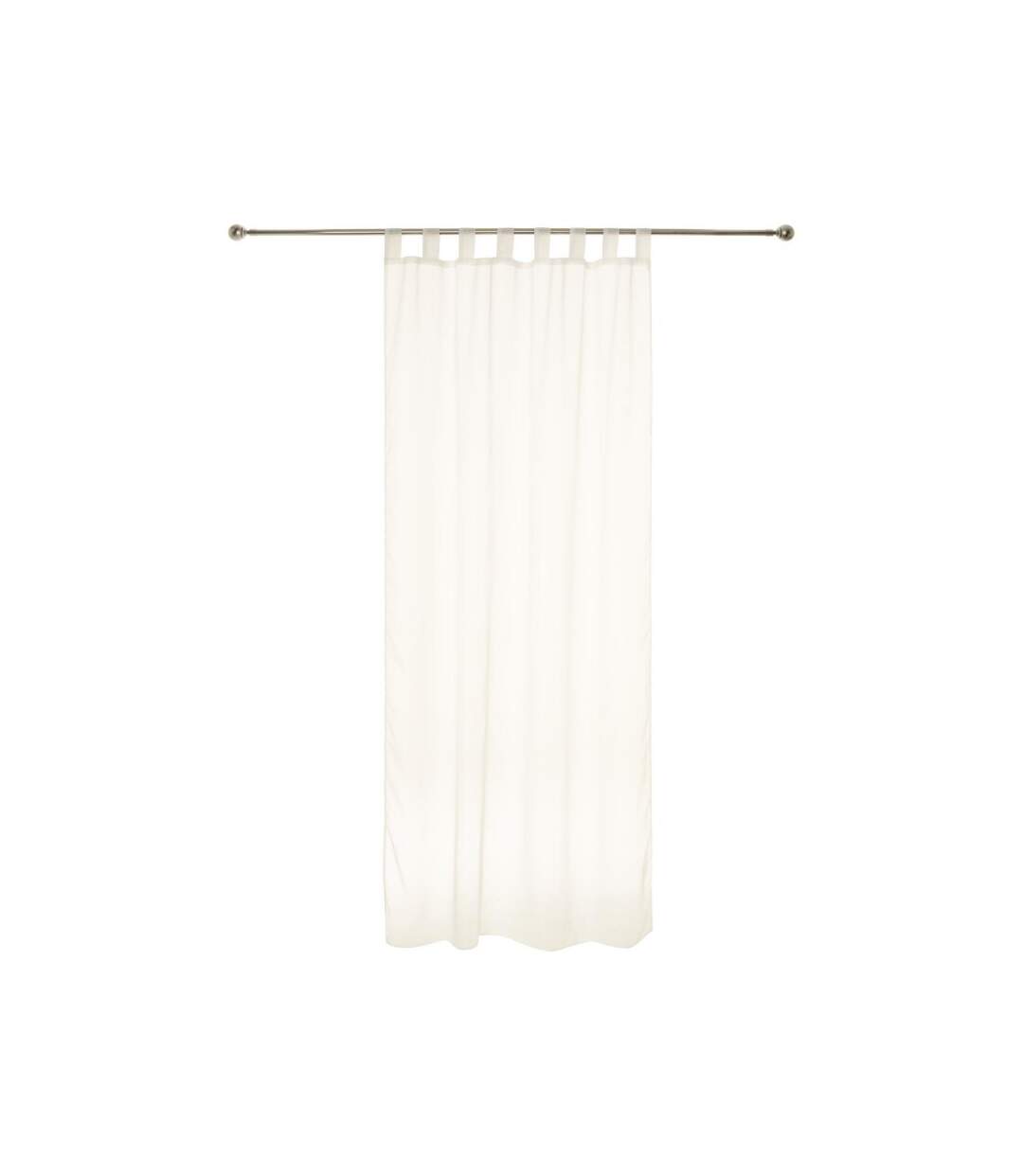 Lot de 2 Rideaux Voilage Pattes 140x240cm Blanc