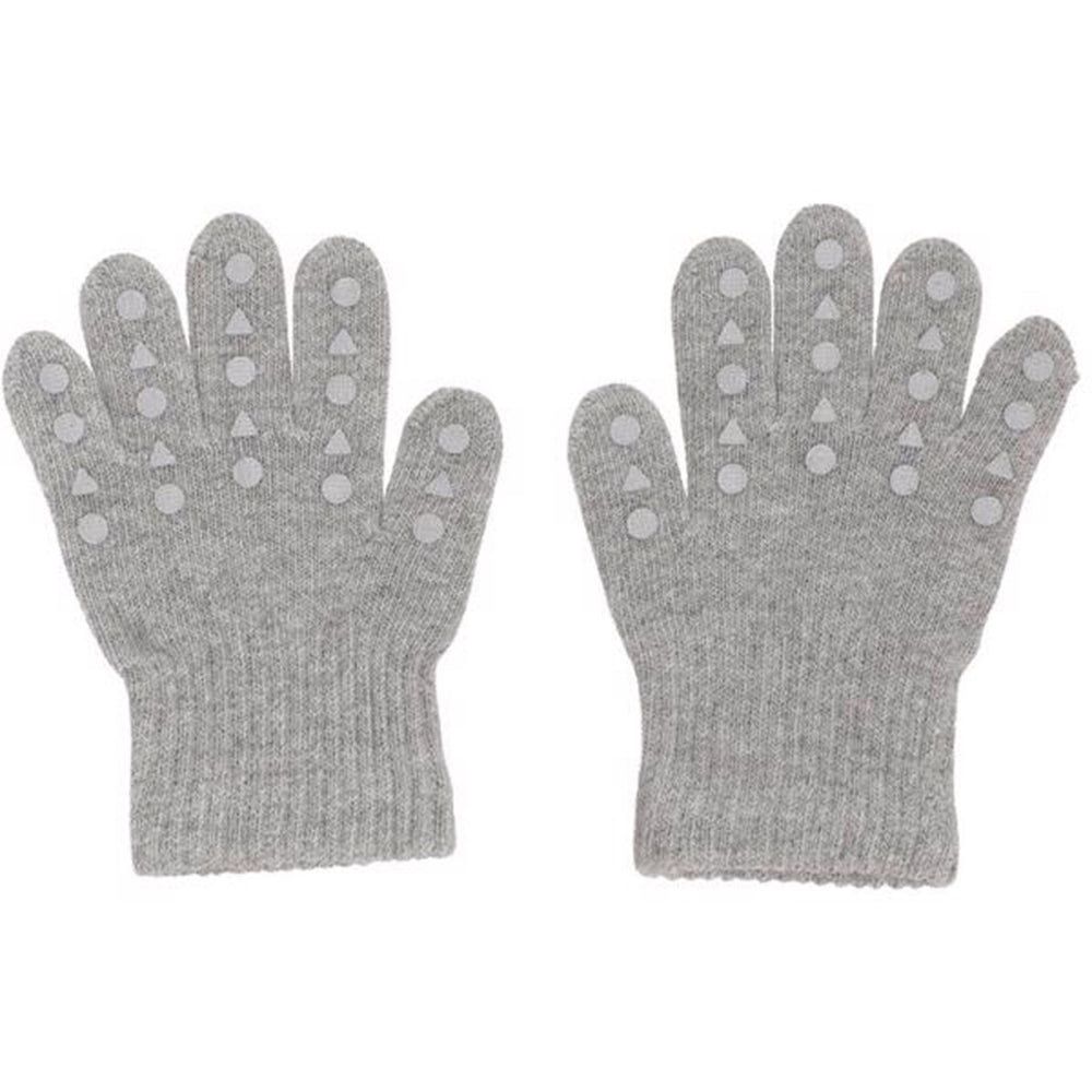 Grip Gloves Grey Melange - Gobabygo → Luksusbaby.dk