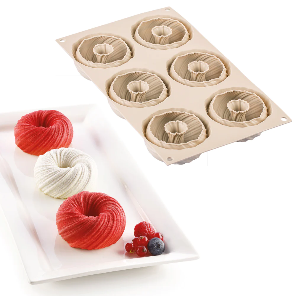 6 MINI INTRECCIO - MOULE SILICONE D7.5/ H3.5CM Silikomart