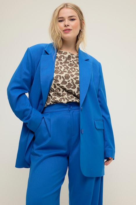 Blazer, oversized, Revers