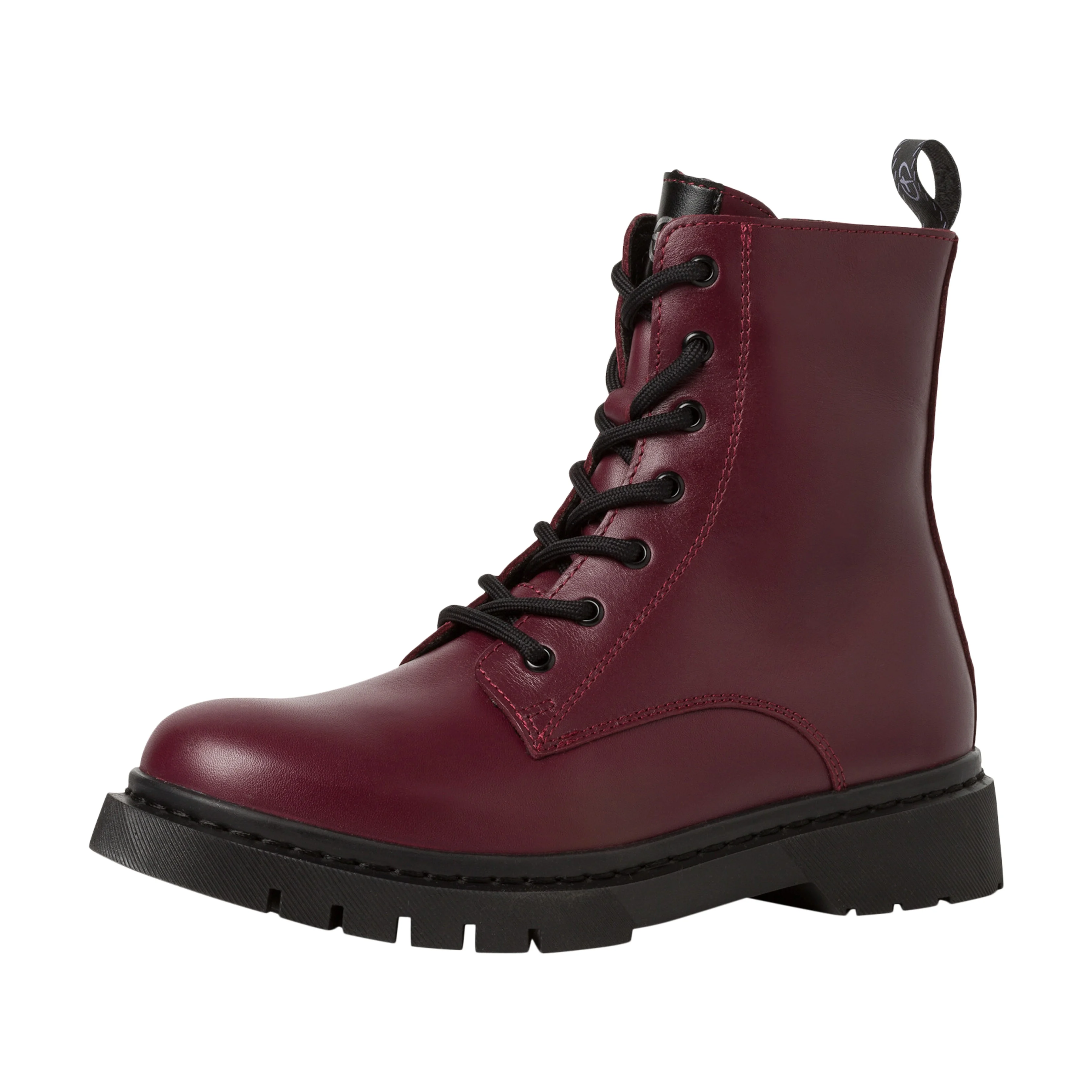 Bottine cuir | Rouge