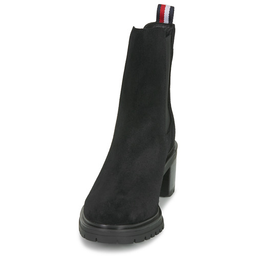 Tommy Hilfiger - ESSENTIAL MIDHEEL SUEDE BOOTIE - Noir