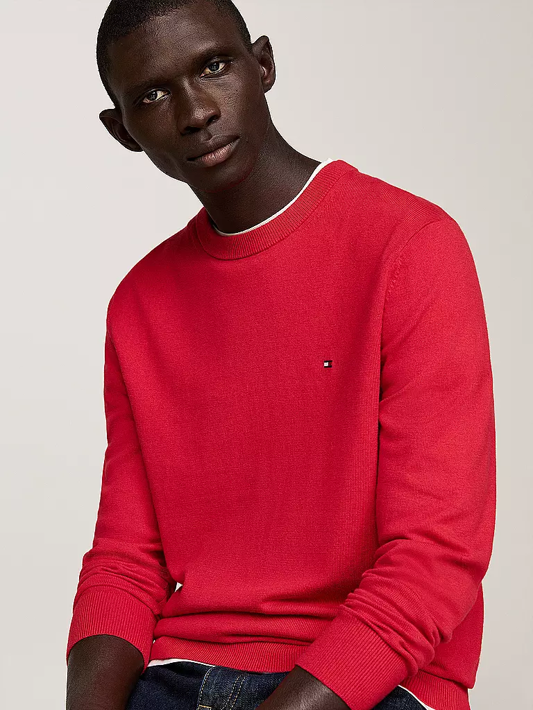 TOMMY HILFIGER Pullover rot