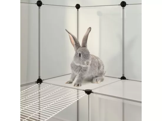 Cage pour petits animaux Transparent 142x74x93 cm PP et Acier