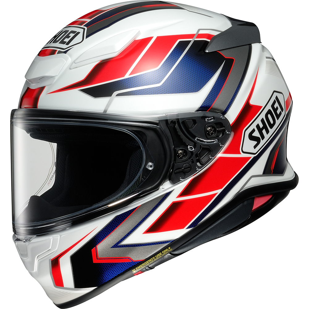 Shoei - Casque NXR2 Prologue TC-10 / Blanc / Rouge / Bleu