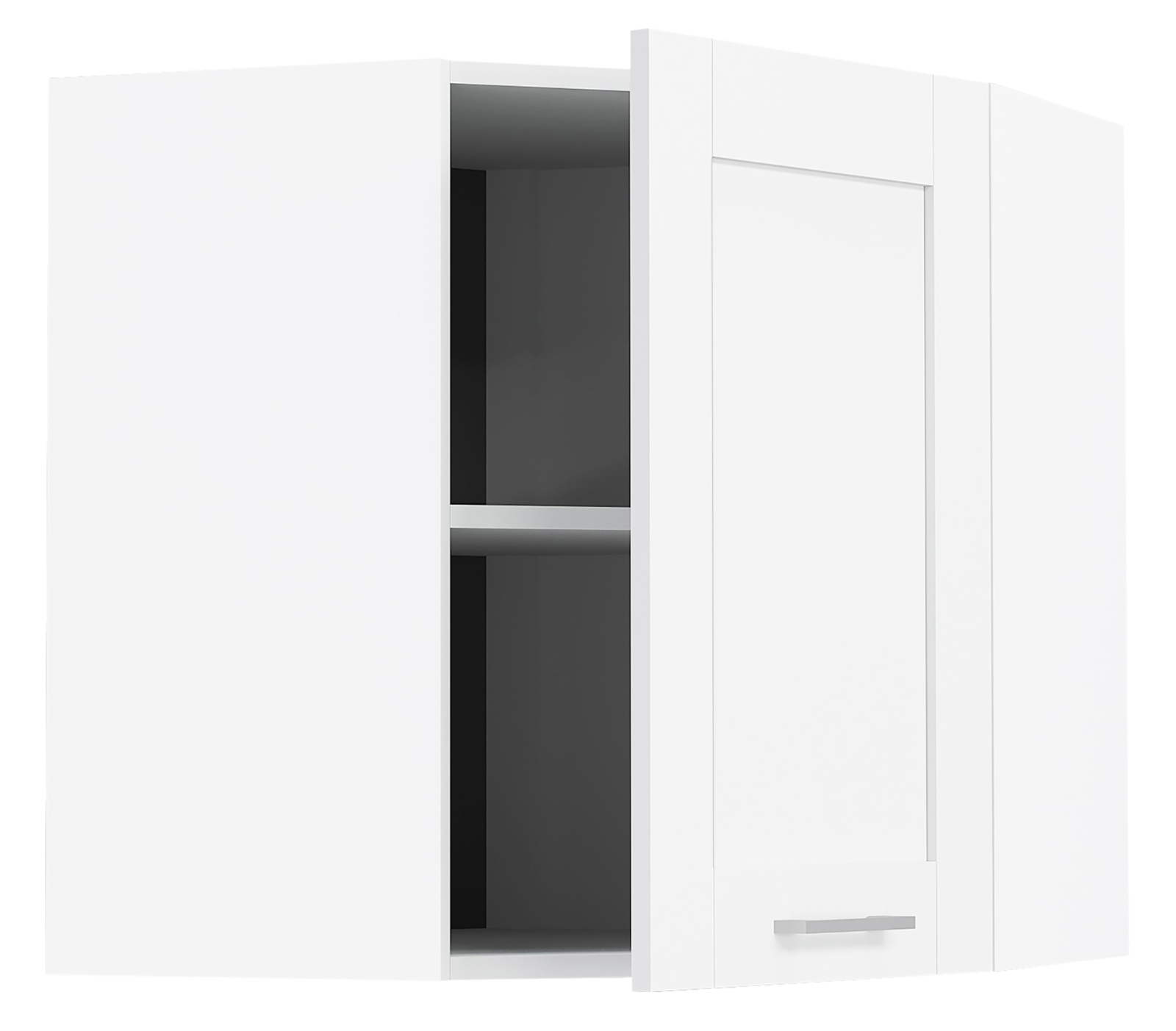 Eckhängeschrank COLURA - weiß - 57x57 cm